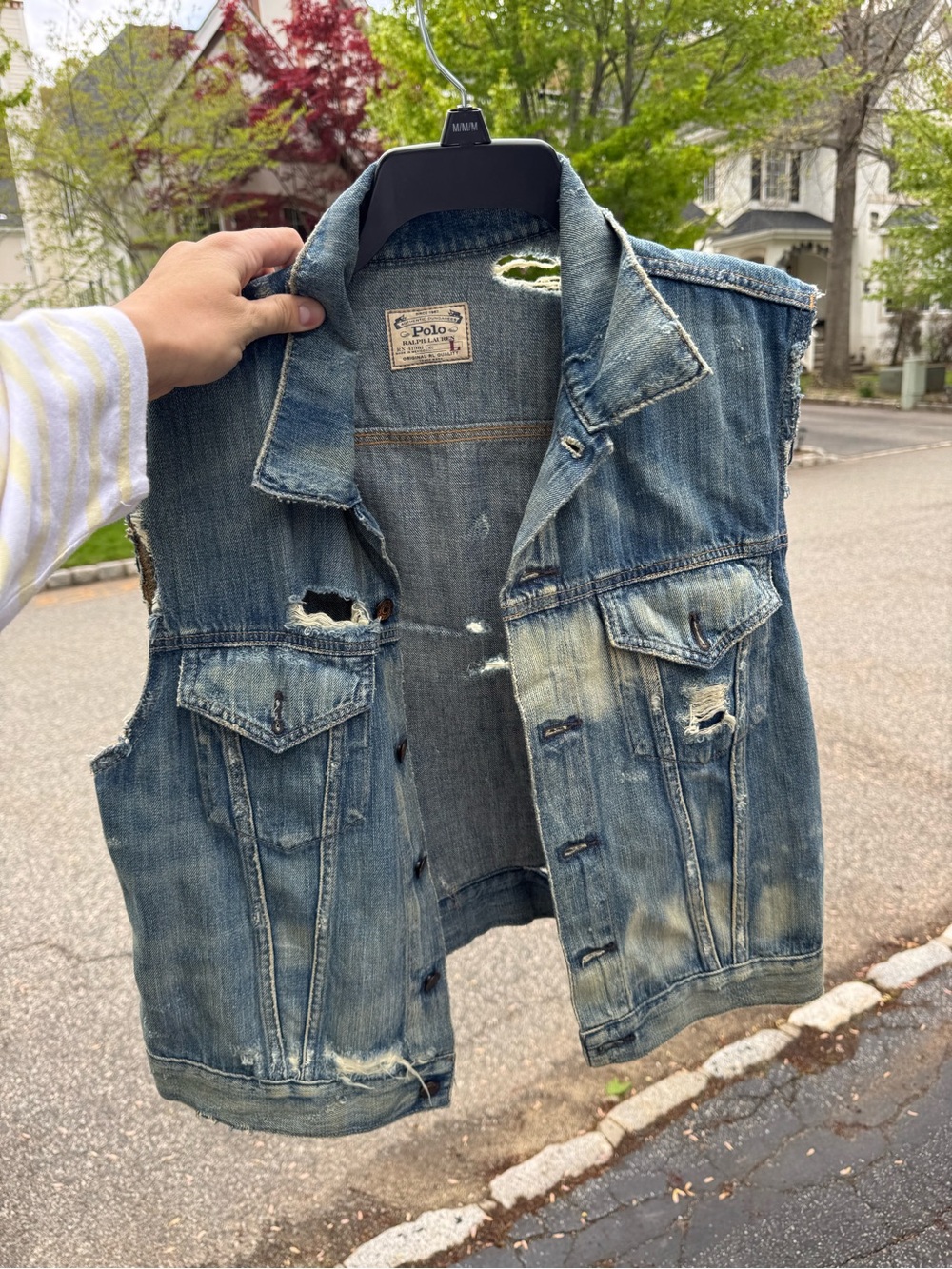 Vintage Polo Jean Jacket Vest